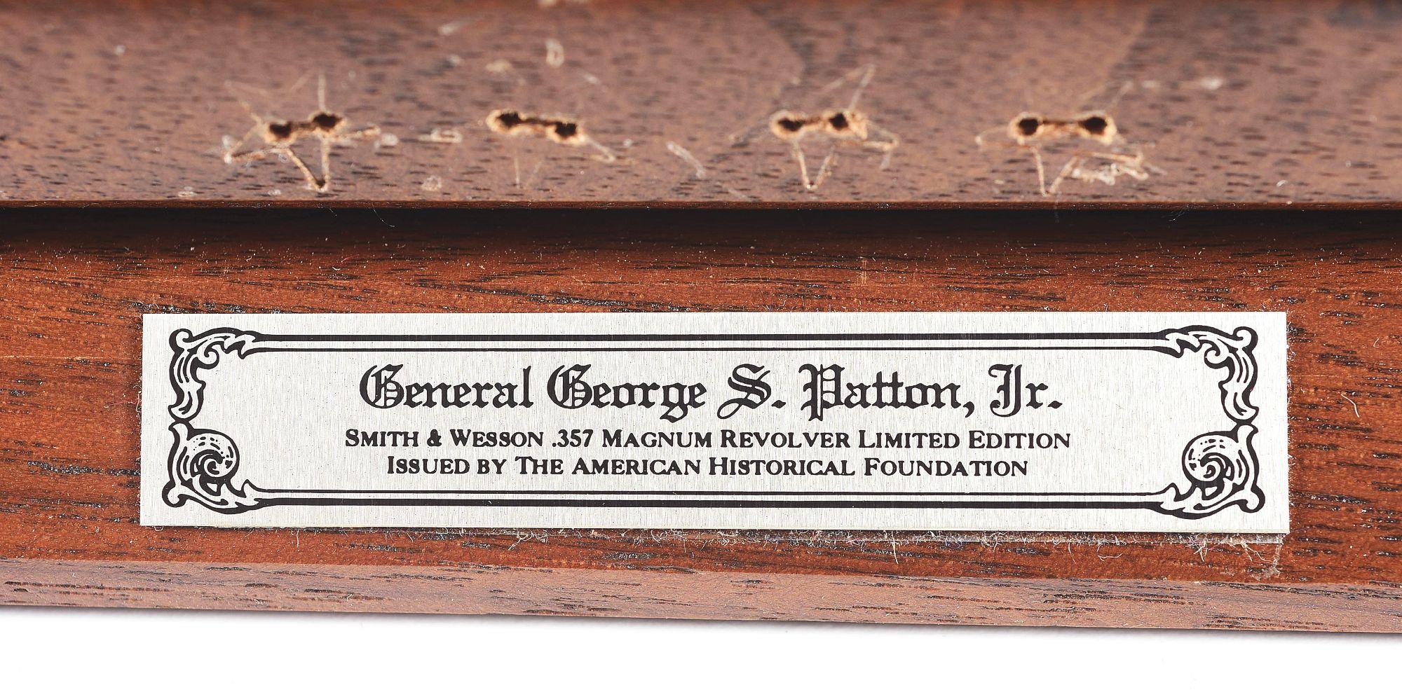 (M) GEORGE S PATTON COMMEMORATIVE ENGRAVED SMITH AND WESSON MODEL 27-5 REVOLVER