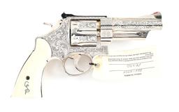 (M) GEORGE S PATTON COMMEMORATIVE ENGRAVED SMITH AND WESSON MODEL 27-5 REVOLVER