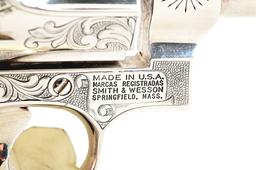 (M) GEORGE S PATTON COMMEMORATIVE ENGRAVED SMITH AND WESSON MODEL 27-5 REVOLVER