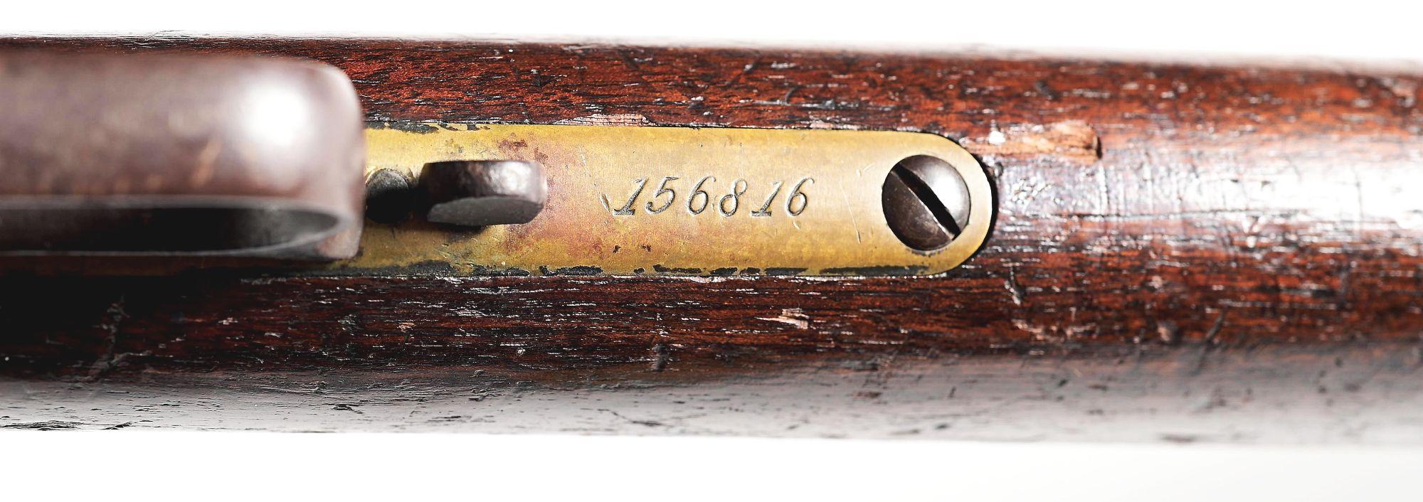 (A) WINCHESTER MODEL 1866 LEVER ACTION SADDLE RING CARBINE.