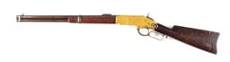 (A) WINCHESTER MODEL 1866 LEVER ACTION SADDLE RING CARBINE.