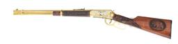 (M) GOLD PLATED BERKS COUNTY, PA COMMEMORATIVE WINCHESTER 94AE LEVER ACTION CARBINE WITH CASE