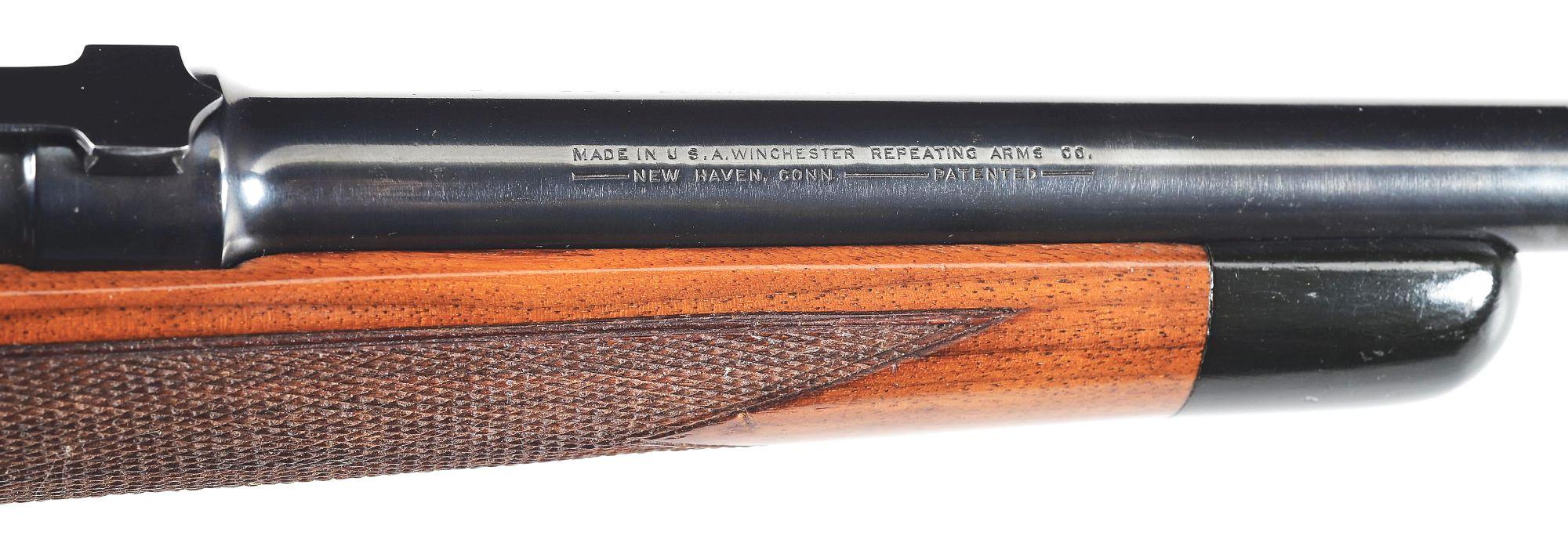 (C) PRE-WAR WINCHESTER MODEL 70 SUPER GRADE BOLT ACTION RIFLE IN .300 H&H MAGNUM.