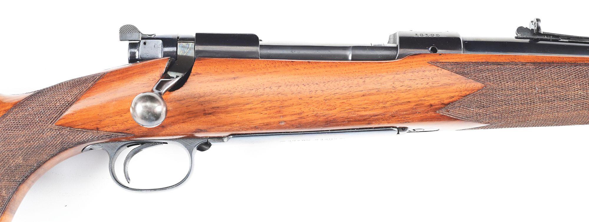 (C) PRE-WAR WINCHESTER MODEL 70 SUPER GRADE BOLT ACTION RIFLE IN .300 H&H MAGNUM.