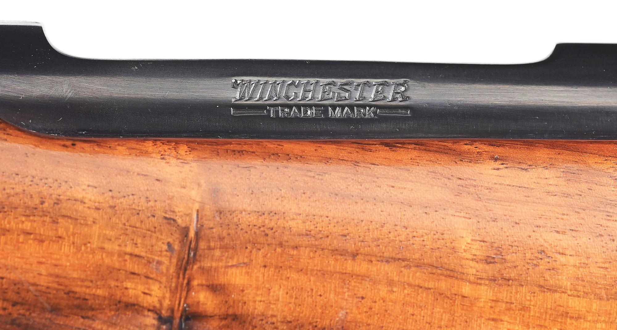(C) PRE-WAR WINCHESTER MODEL 70 SUPER GRADE BOLT ACTION RIFLE IN .300 H&H MAGNUM.