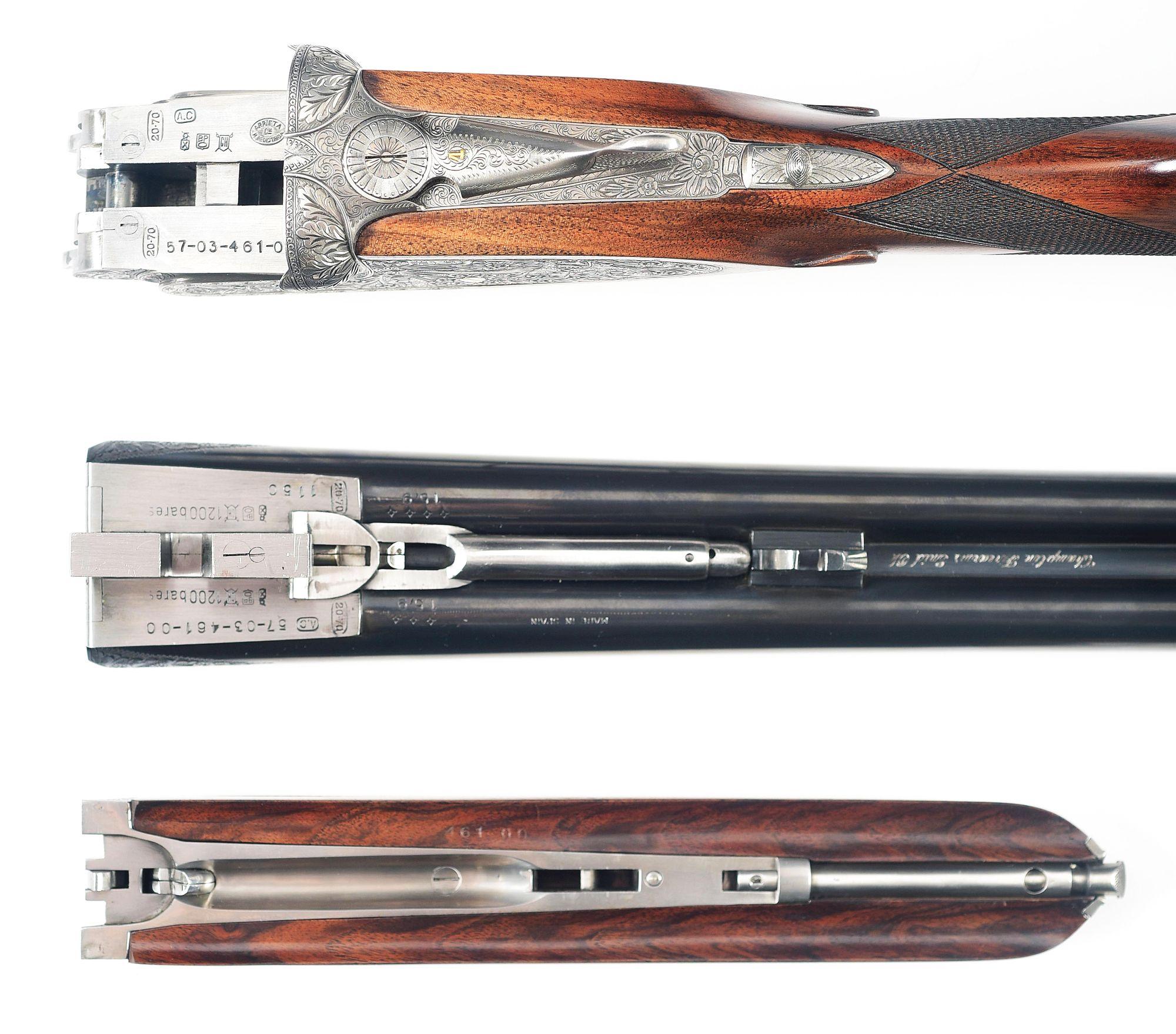(M) LOT OF 2: PAIR OF ARRIETA SIDE BY SIDE SHOTGUNS.