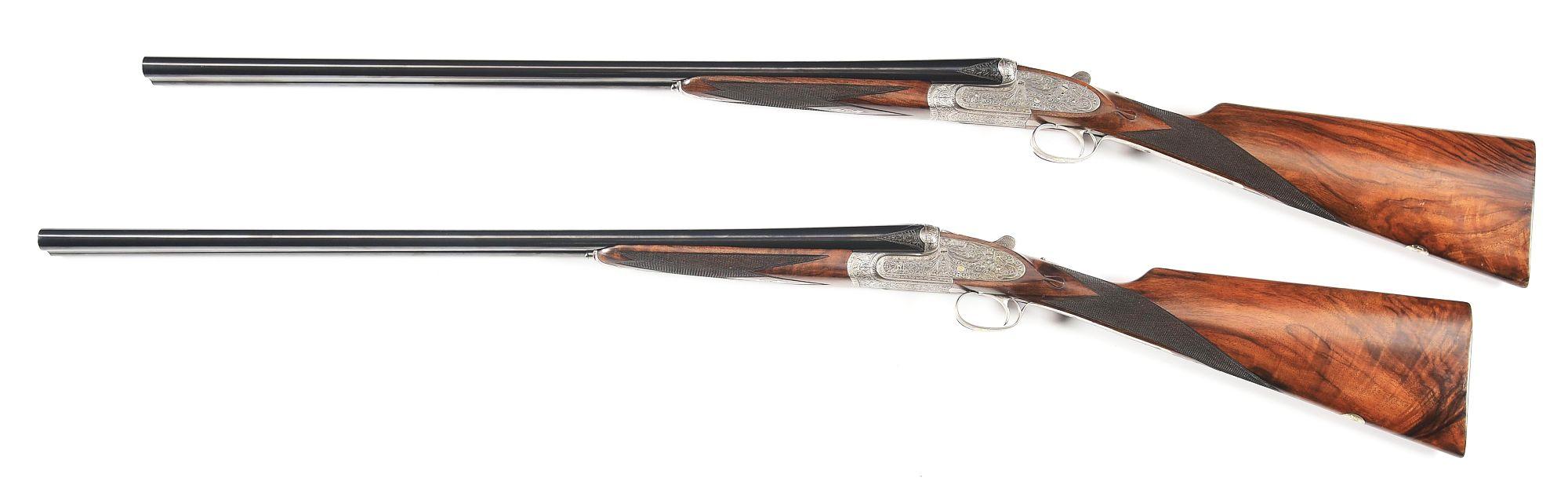 (M) LOT OF 2: PAIR OF ARRIETA SIDE BY SIDE SHOTGUNS.