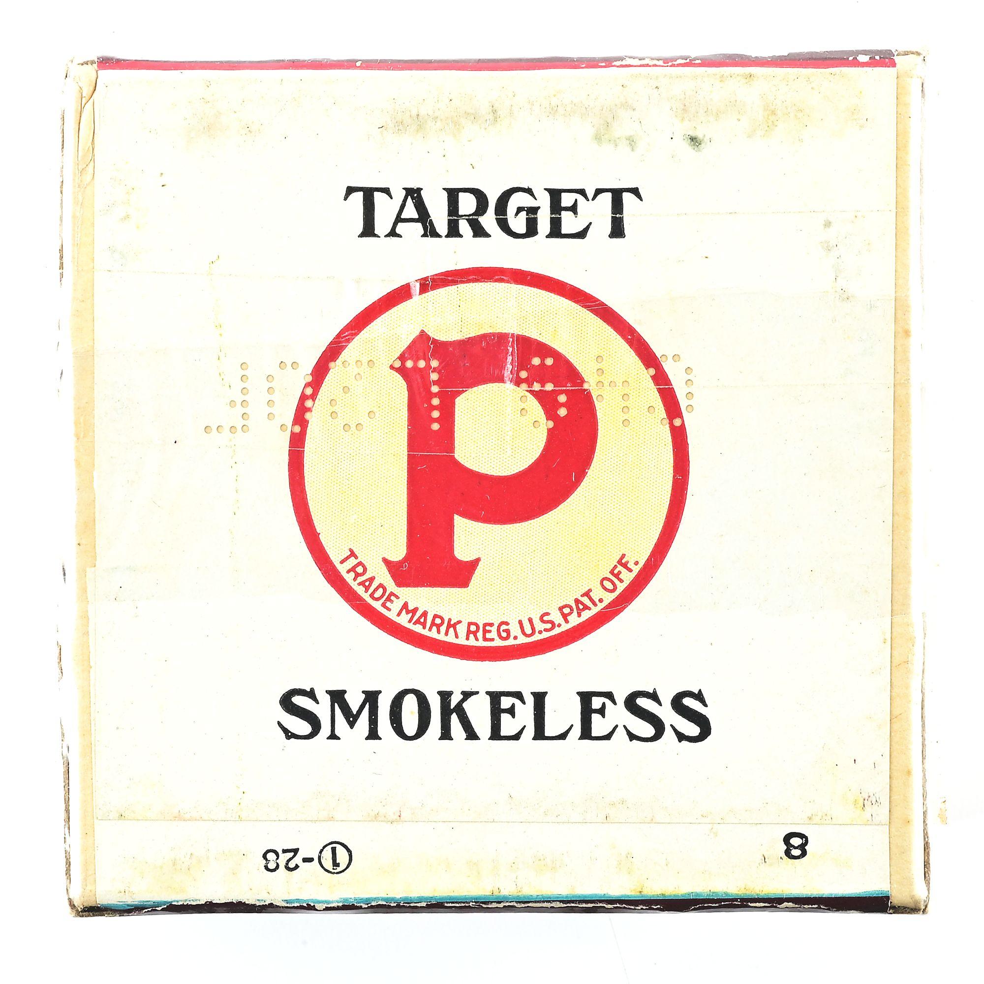 VINTAGE PETERS "TARGET" FULL 2-PIECE SHOT SHELL BOX