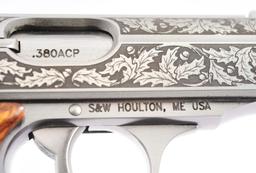 (M) ENGRAVED WALTHER PPK/S-1 ROYAL OAK EDITION SEMI-AUTOMATIC PISTOL.