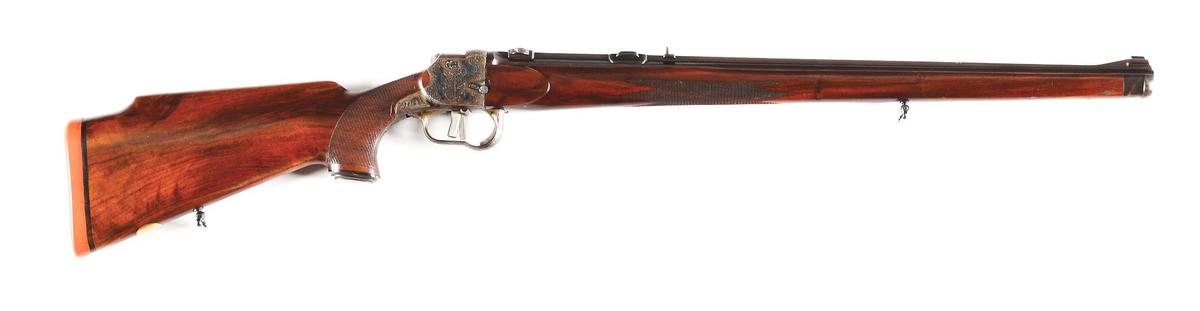 (C) JOH. SPRINGER ERBEN SINGLE SHOT RIFLE.