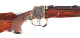 (C) JOH. SPRINGER ERBEN SINGLE SHOT RIFLE.