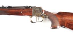 (C) JOH. SPRINGER ERBEN SINGLE SHOT RIFLE.