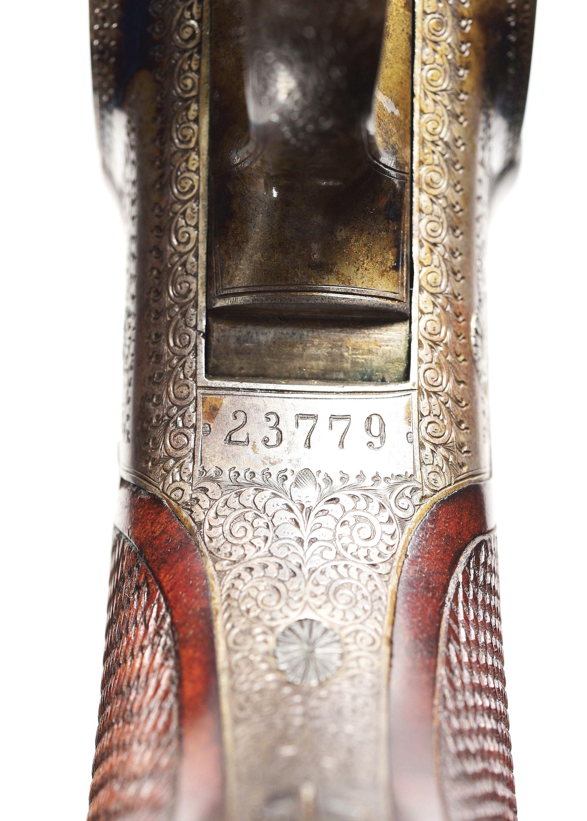 (C) JOH. SPRINGER ERBEN SINGLE SHOT RIFLE.