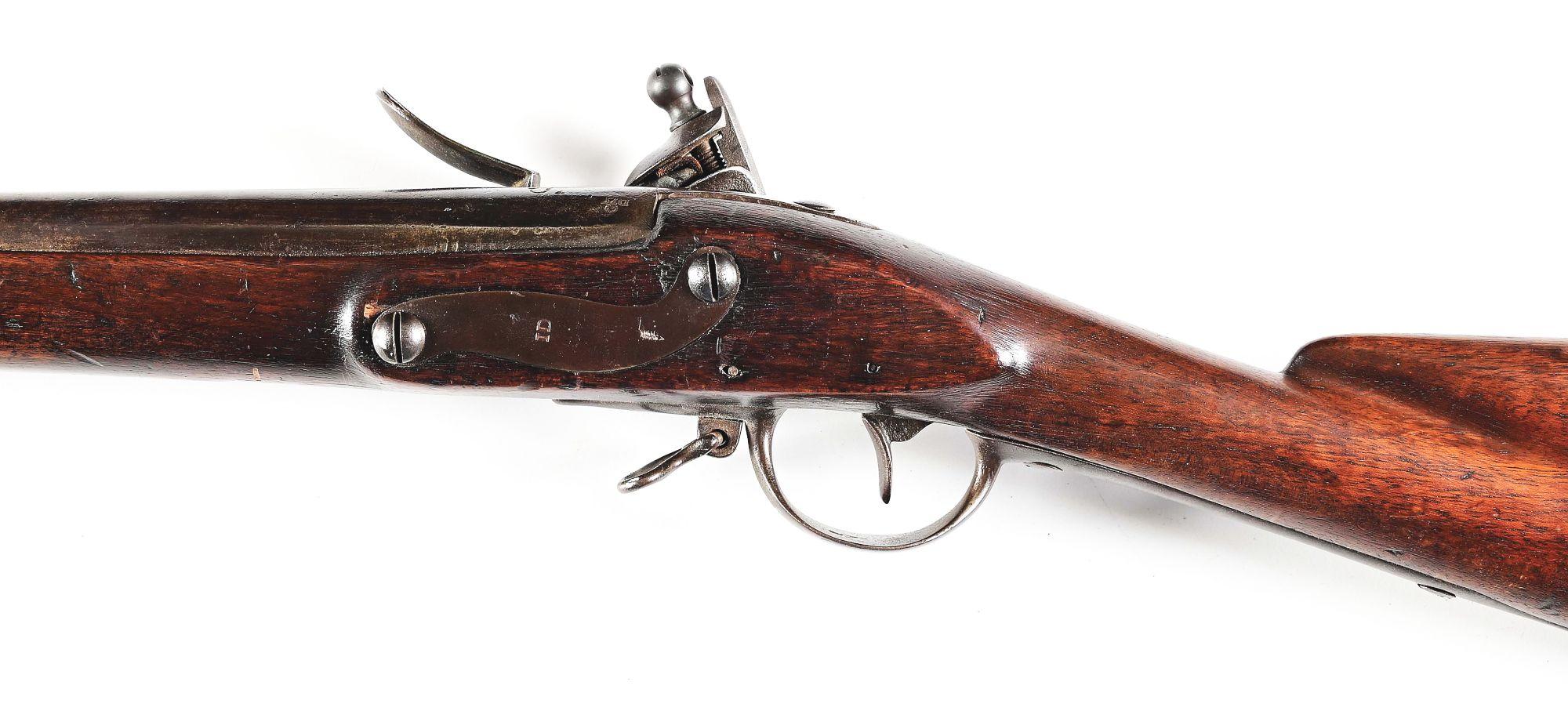 (A) SCARCE UNITED STATES MARKED AND US SURCHARGED CHARLEVILLE MODEL 1774 FLINTLOCK MUSKET, DATED 177