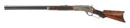 (A) DELUXE WINCHESTER MODEL 1876 LEVER ACTION RIFLE.