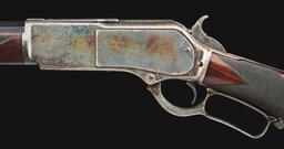 (A) DELUXE WINCHESTER MODEL 1876 LEVER ACTION RIFLE.