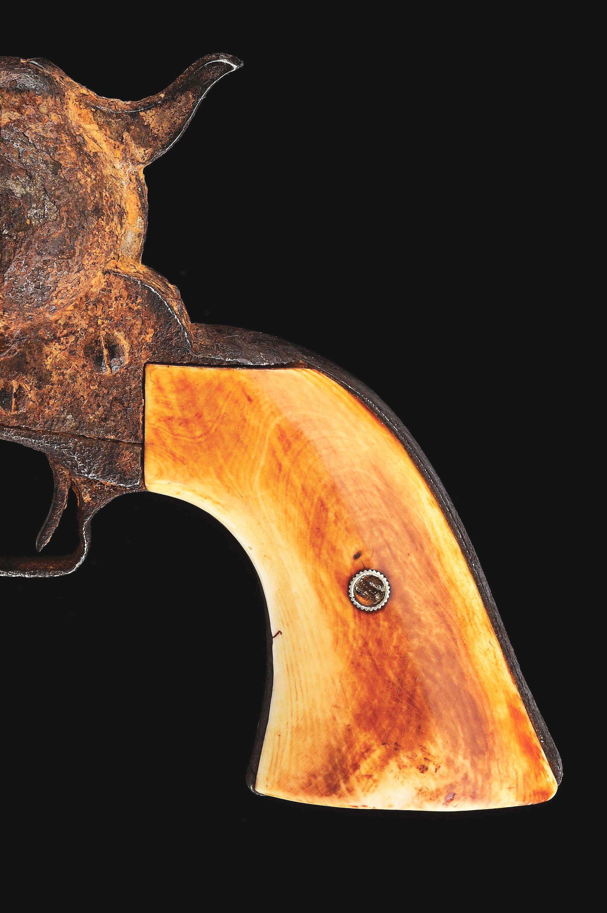 (A) COLT SINGLE ACTION ARMY WITH PROVENANCE TO THE JOHNSON COUNTY WAR.