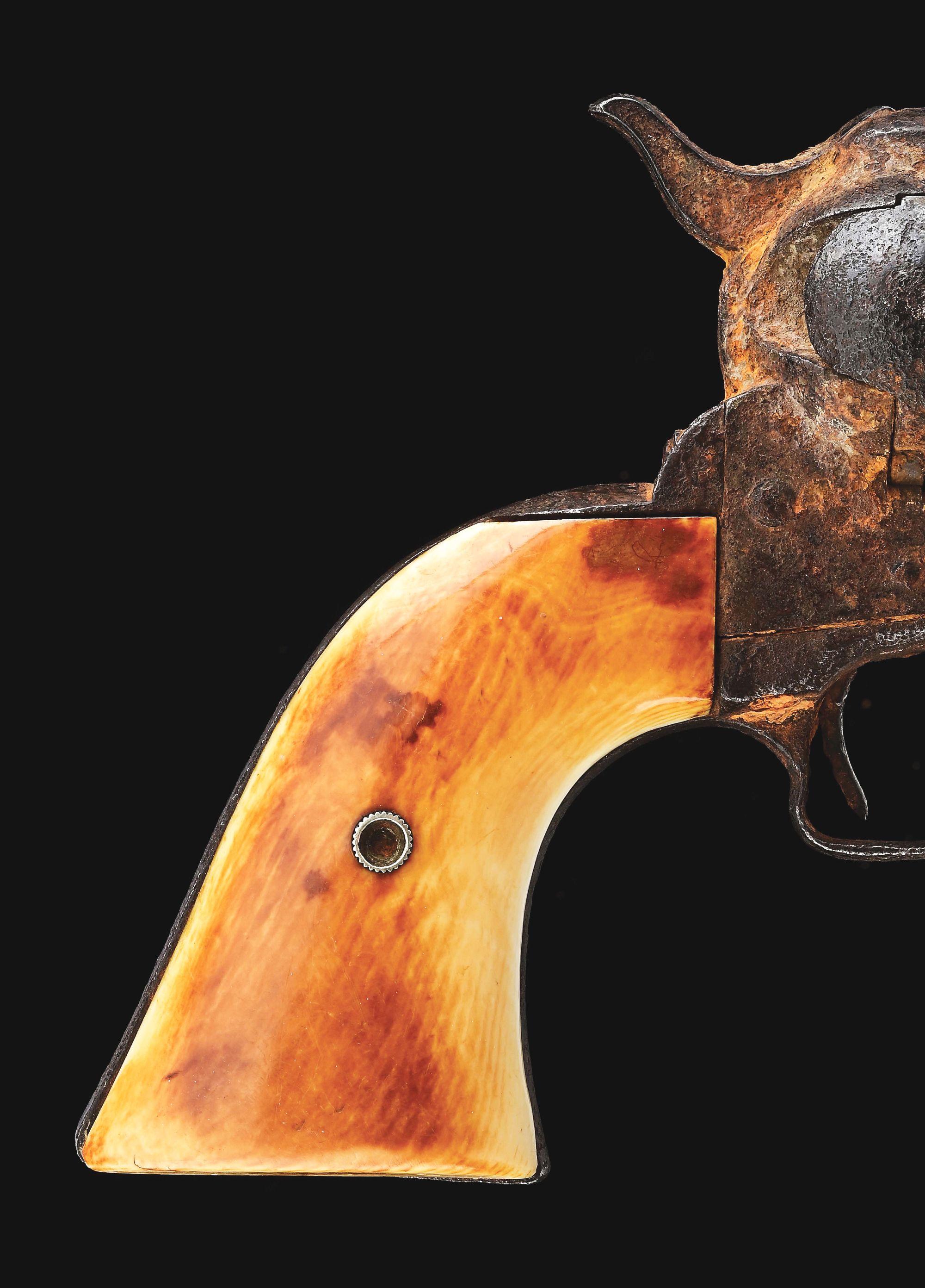 (A) COLT SINGLE ACTION ARMY WITH PROVENANCE TO THE JOHNSON COUNTY WAR.