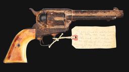 (A) COLT SINGLE ACTION ARMY WITH PROVENANCE TO THE JOHNSON COUNTY WAR.