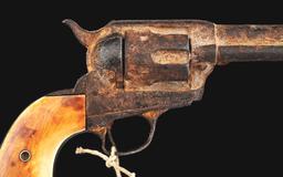 (A) COLT SINGLE ACTION ARMY WITH PROVENANCE TO THE JOHNSON COUNTY WAR.