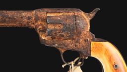 (A) COLT SINGLE ACTION ARMY WITH PROVENANCE TO THE JOHNSON COUNTY WAR.