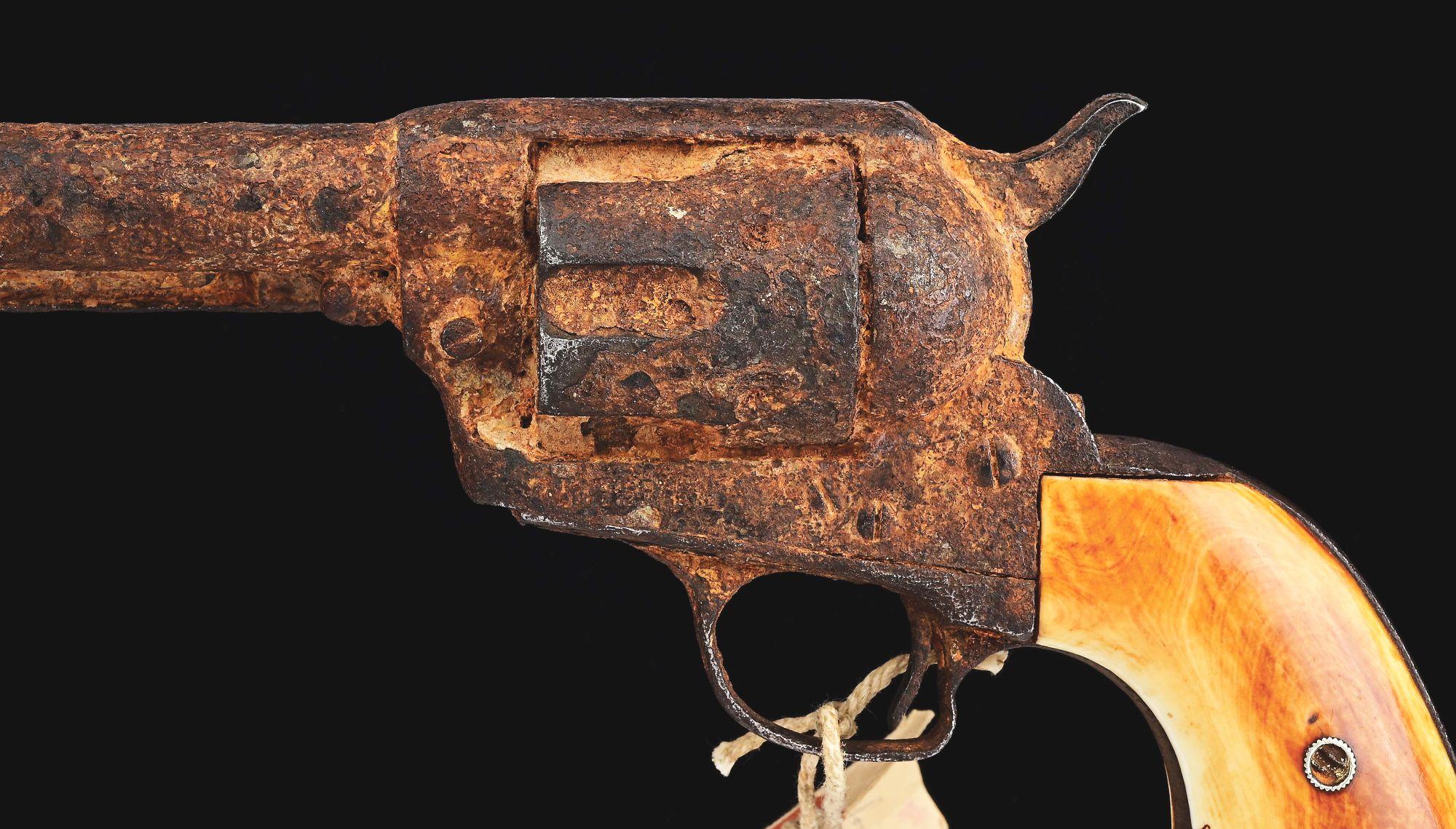 (A) COLT SINGLE ACTION ARMY WITH PROVENANCE TO THE JOHNSON COUNTY WAR.
