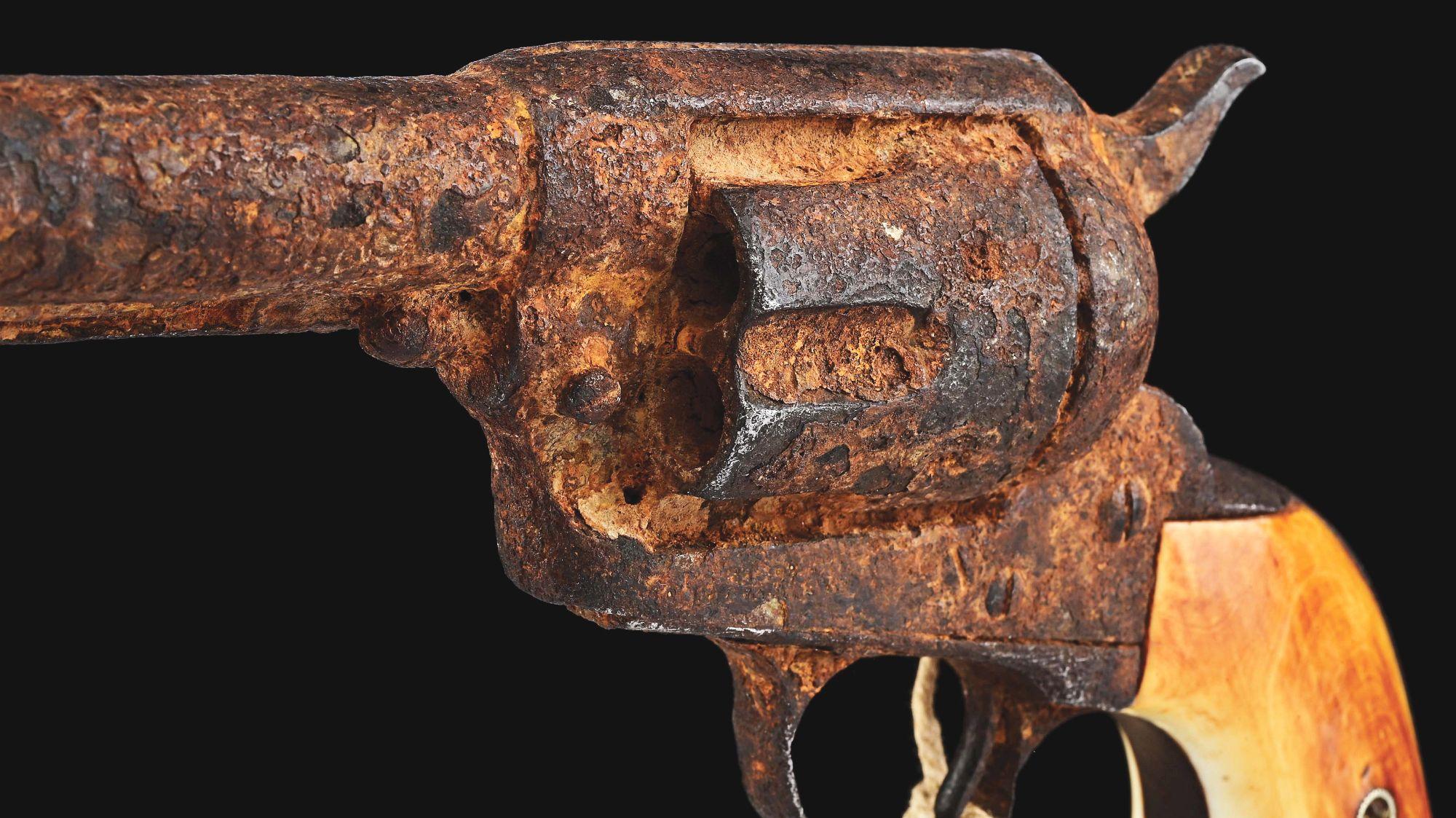 (A) COLT SINGLE ACTION ARMY WITH PROVENANCE TO THE JOHNSON COUNTY WAR.