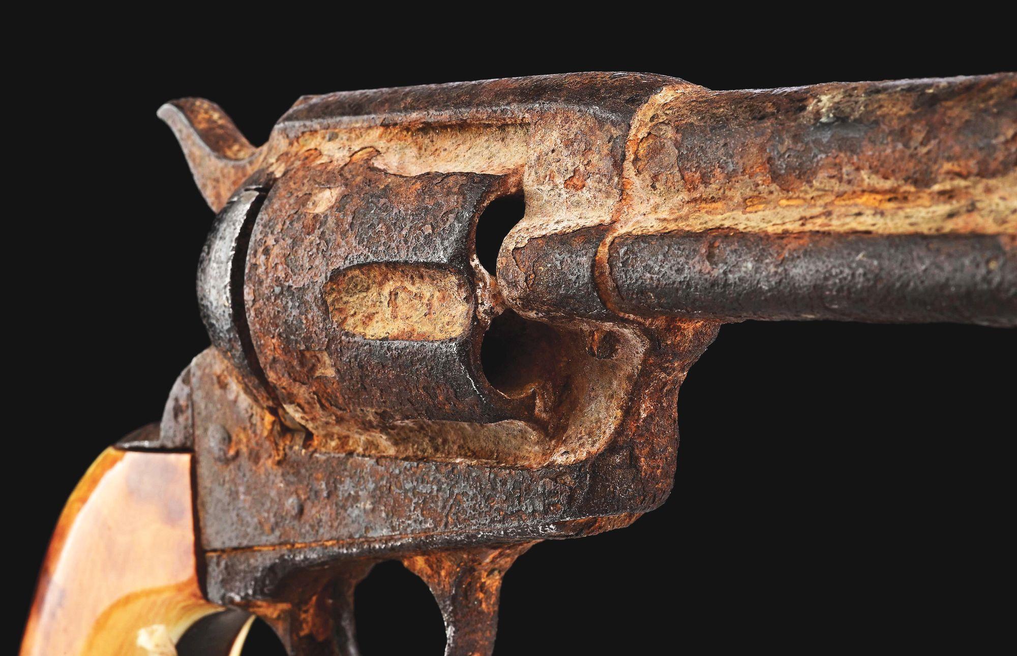 (A) COLT SINGLE ACTION ARMY WITH PROVENANCE TO THE JOHNSON COUNTY WAR.