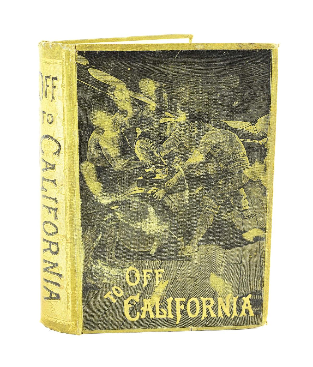 OFF TO CALIFORNIA HARDBOUND BOOK.
