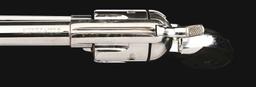 (A) NICKEL PLATED COLT SINGLE ACTION ARMY REVOLVER CARRIED BY SAM J. HIGGENS, DIRECTOR OF THE FIRST