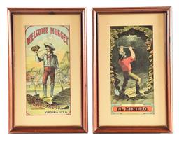 LOT OF 2: EL MINERO AND WELCOME NUGGET ADVERTISEMENTS.