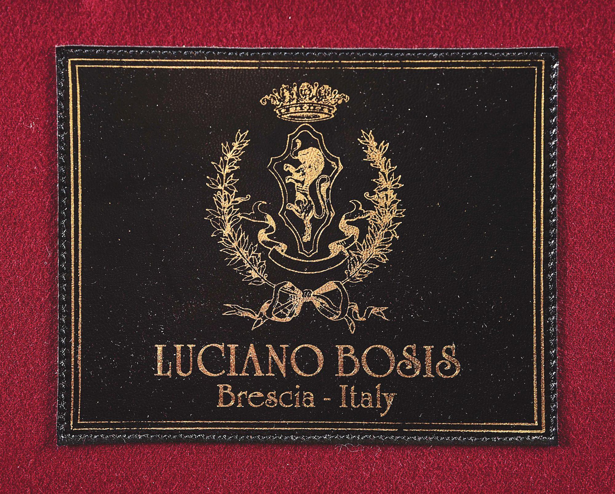(M) LUCIANO BOSIS MICHELANGELO 20 GAUGE SIDE BY SIDE SHOTGUN WITH STUNNING PEDRETTI ENGRAVING.