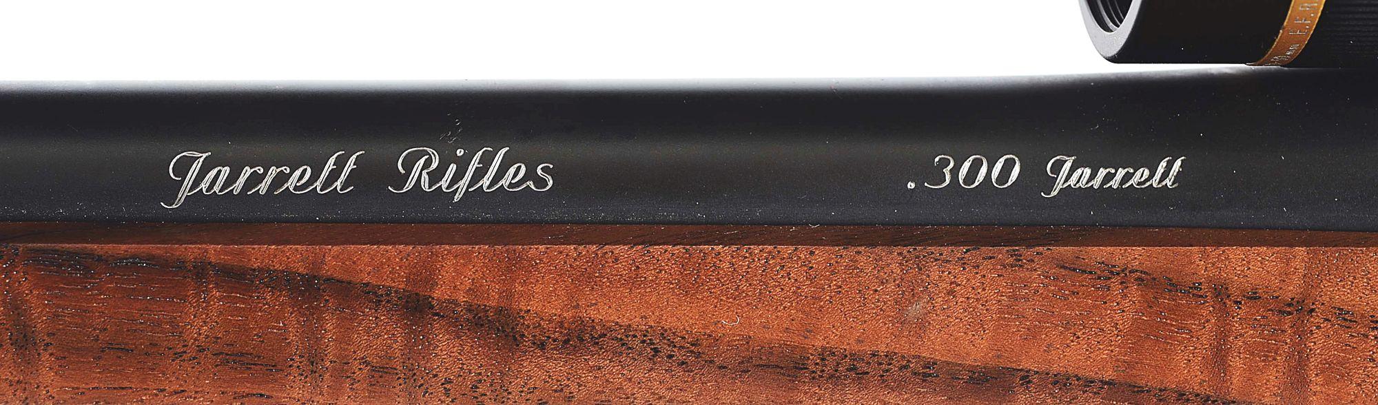 (M) JARRETT "COUP DE GRACE" BOLT ACTION RIFLE IN .300 JARRETT, BUILT ON A REMINGTON 700 ACTION.