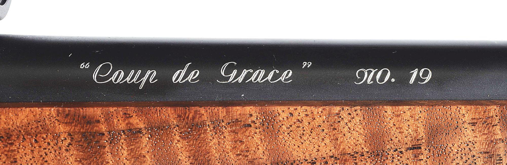 (M) JARRETT "COUP DE GRACE" BOLT ACTION RIFLE IN .300 JARRETT, BUILT ON A REMINGTON 700 ACTION.
