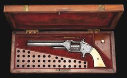 (A) CASED AND ENGRAVED SMITH & WESSON NO. 2 SINGLE ACTION REVOLVER.