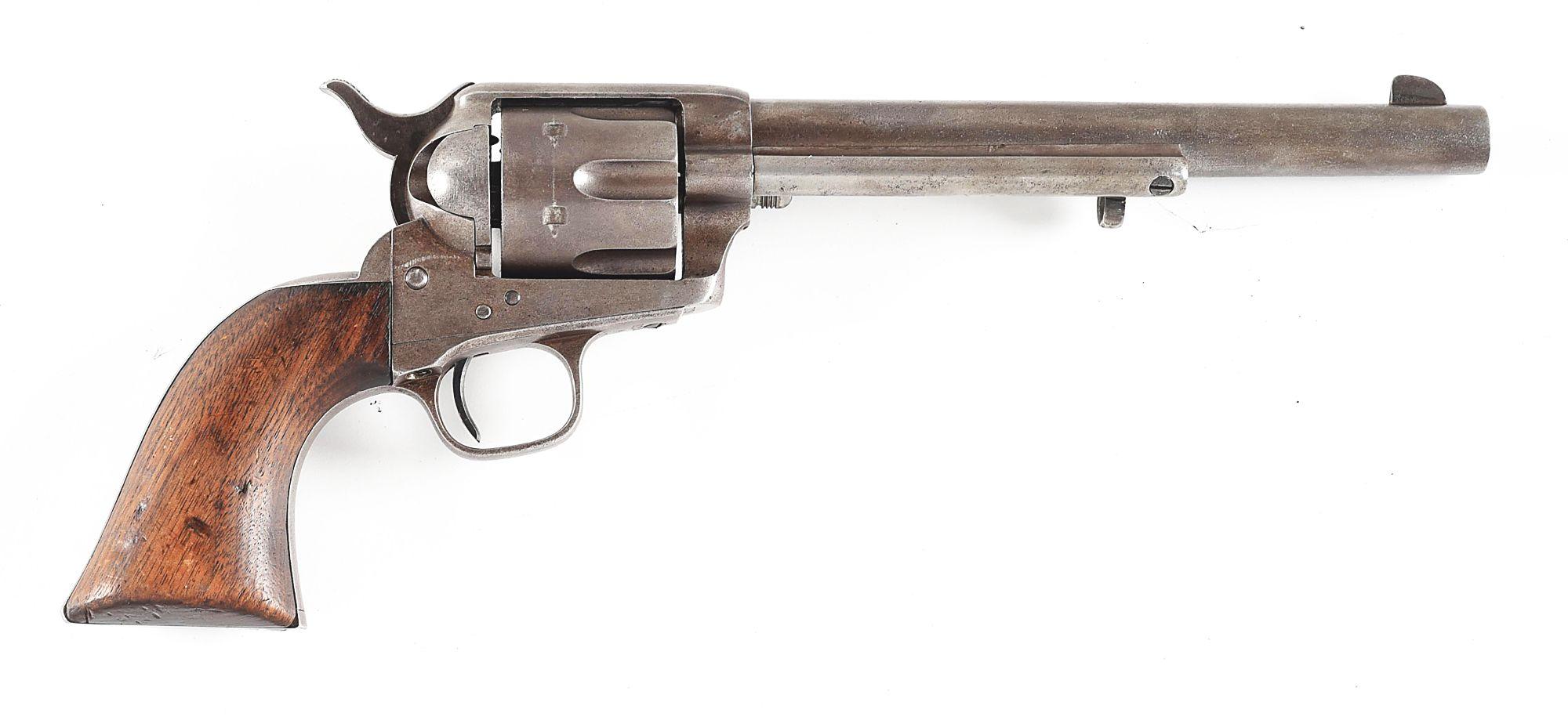 (A) AINSWORTH INSPECTED COLT SINGLE ACTION ARMY CAVALRY REVOLVER.