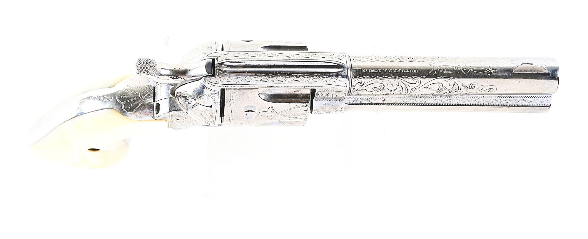 (C) FACTORY ENGRAVED COLT SINGLE ACTION ARMY REVOLVER.