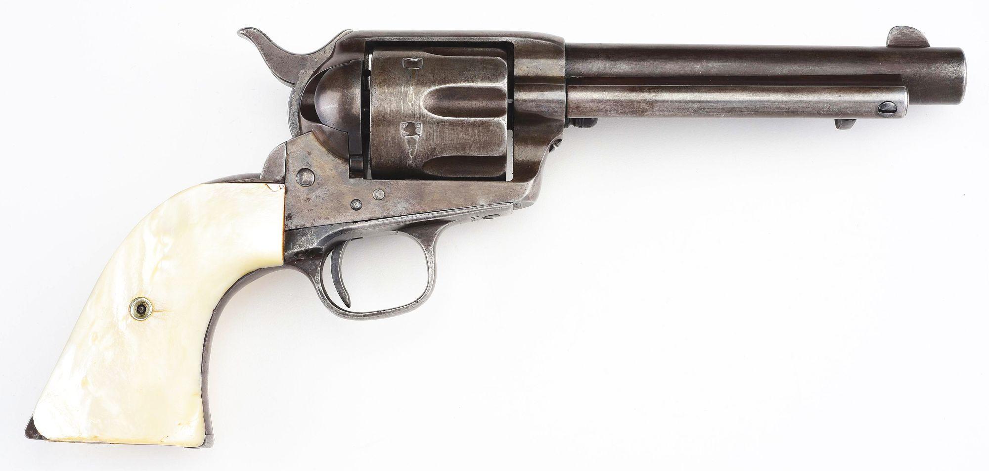 (A) HISTORIC COLT FRONTIER SIX SHOOTER REVOLVER OF COLORADO MARSHALL J.W. SCYBERT.