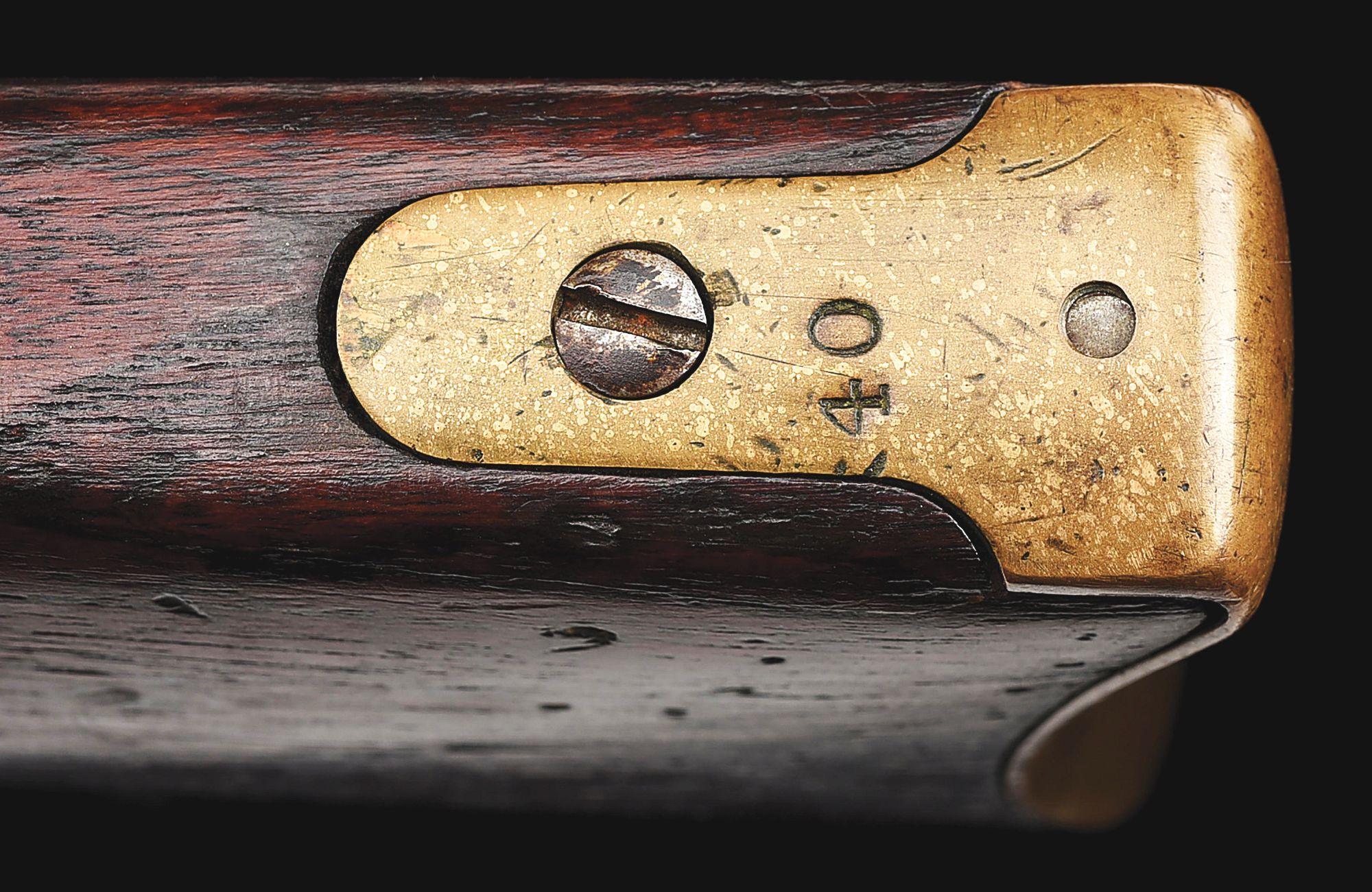 (A) ENGRAVED WINCHESTER MODEL 1866 LEVER ACTION MUSKET.