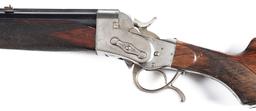 (A) IMPRESSIVE ST. ETIENNE 7-SHOT ROLLING BLOCK VOLLEY GUN.