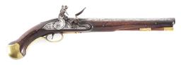 (A) BRITISH PATTERN 1777 SEA SERVICE FLINTLOCK PISTOL.