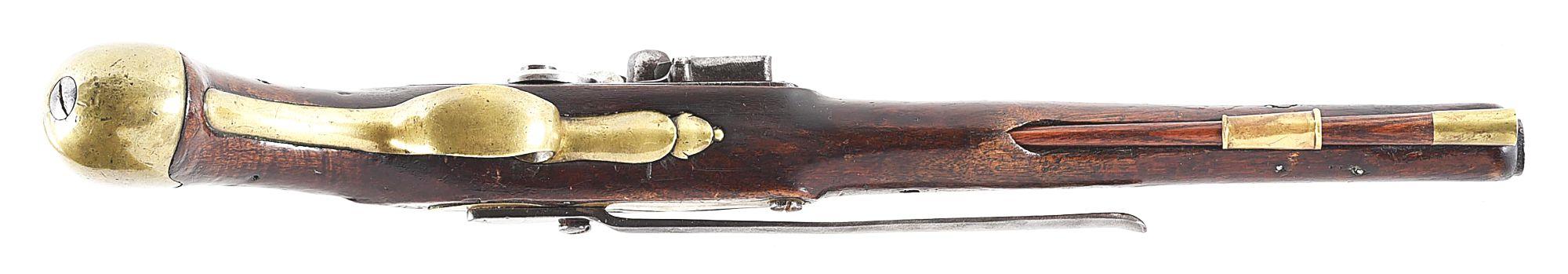 (A) BRITISH PATTERN 1777 SEA SERVICE FLINTLOCK PISTOL.