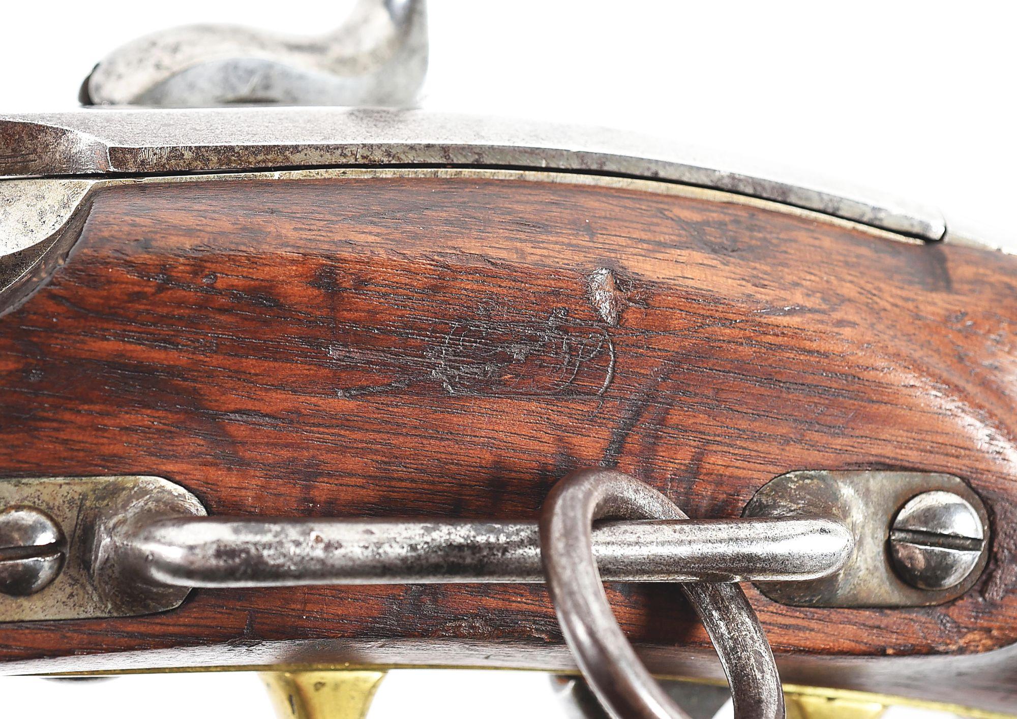 (A) FIRST MODEL MERRILL PERCUSSION CARBINE.