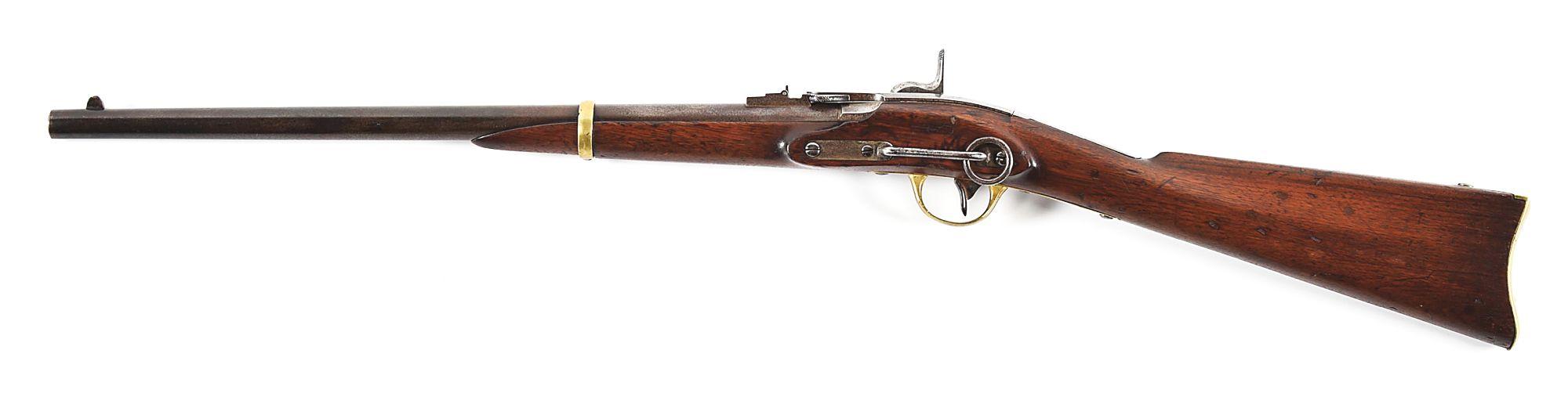 (A) FIRST MODEL MERRILL PERCUSSION CARBINE.