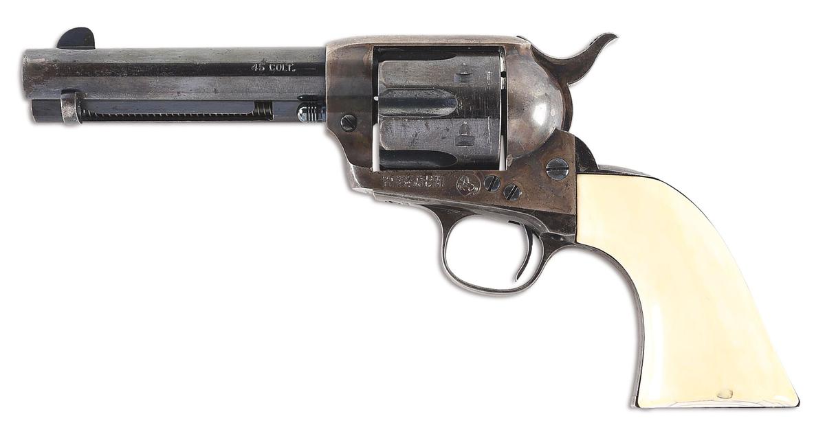 (C) COLT SINGLE ACTION ARMY REVOLVER (1904).