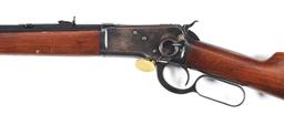 (C) SCARCE OCTAGONAL BARREL WINCHESTER 92 SADDLE RING CARBINE.