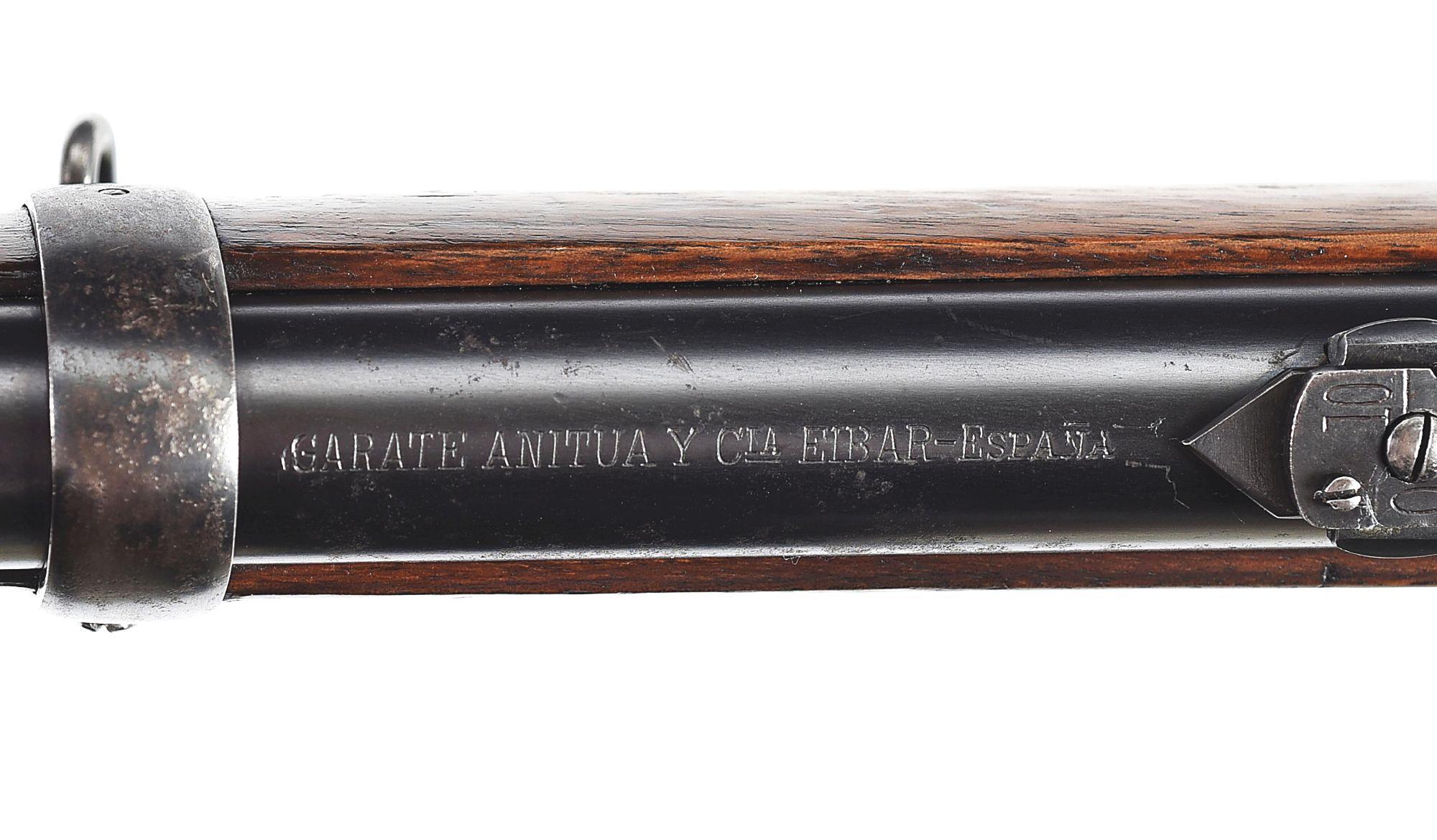 (C) GARATE, ANTIUA Y CIA EL TIGRE LEVER ACTION SADDLE RING CARBINE.