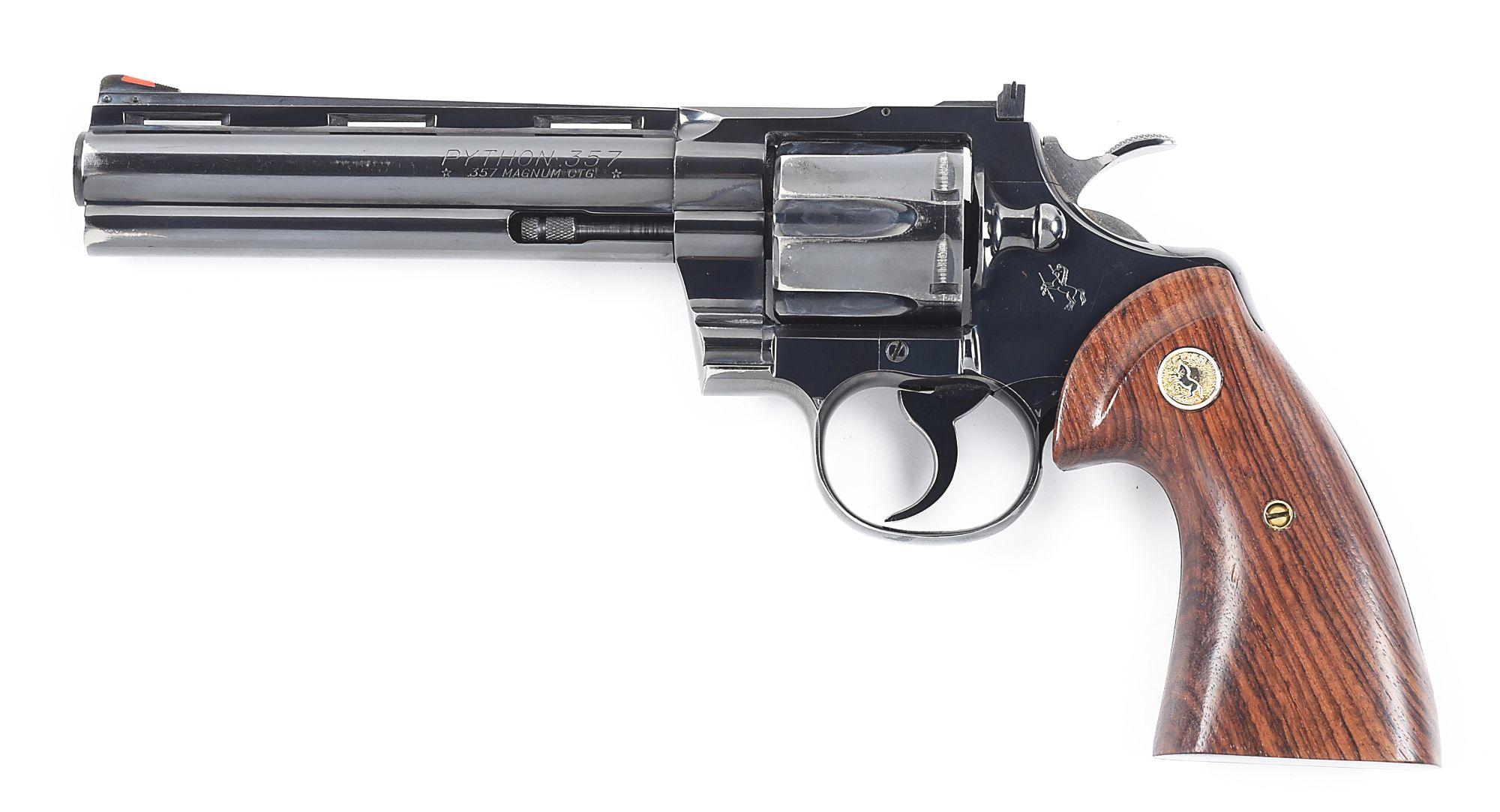 (C) CLASSIC COLT PYTHON DOUBLE ACTION REVOLVER.