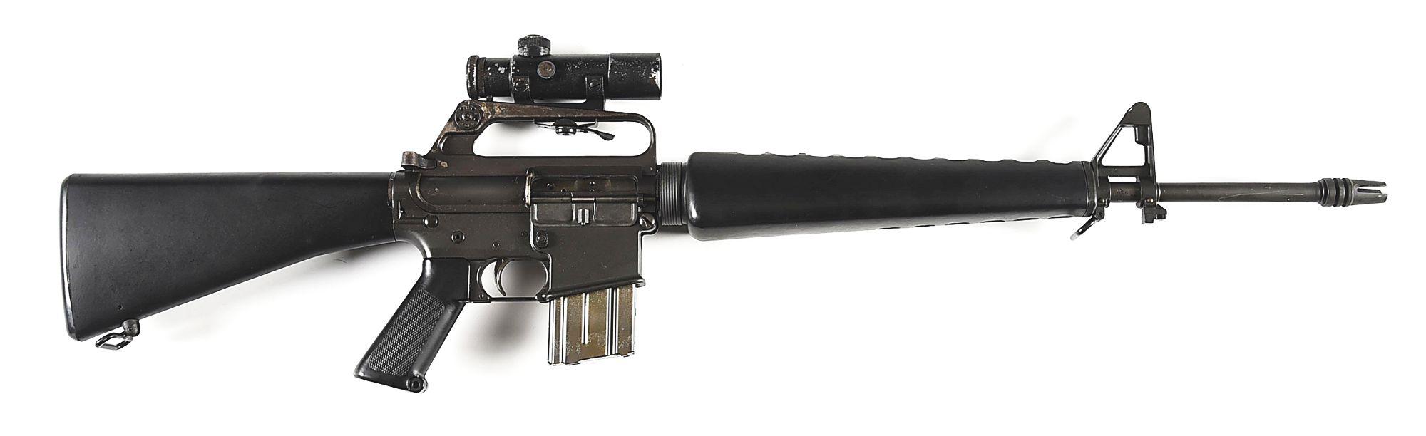 (C) EARLY PRODUCTION 1964 COLT SP1 AR-15 SEMI AUTOMATIC RIFLE WITH PERIOD ACCESSORIES.