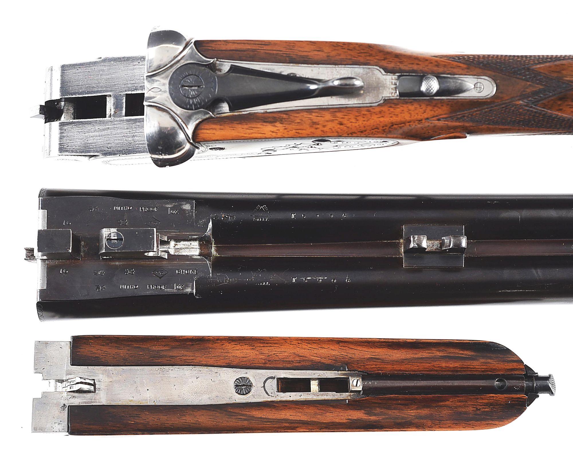 (C) WESTLY RICHARDS THE NEWCOME 16 GAUGE SIDE BY SIDE SHOTGUN